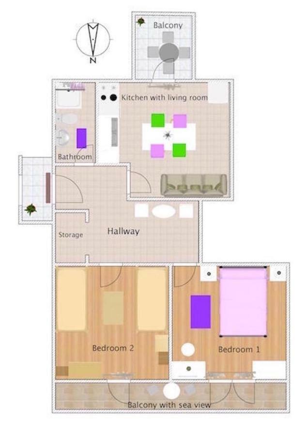 Apartments Villa Ana Mali Drvenik Bagian luar foto